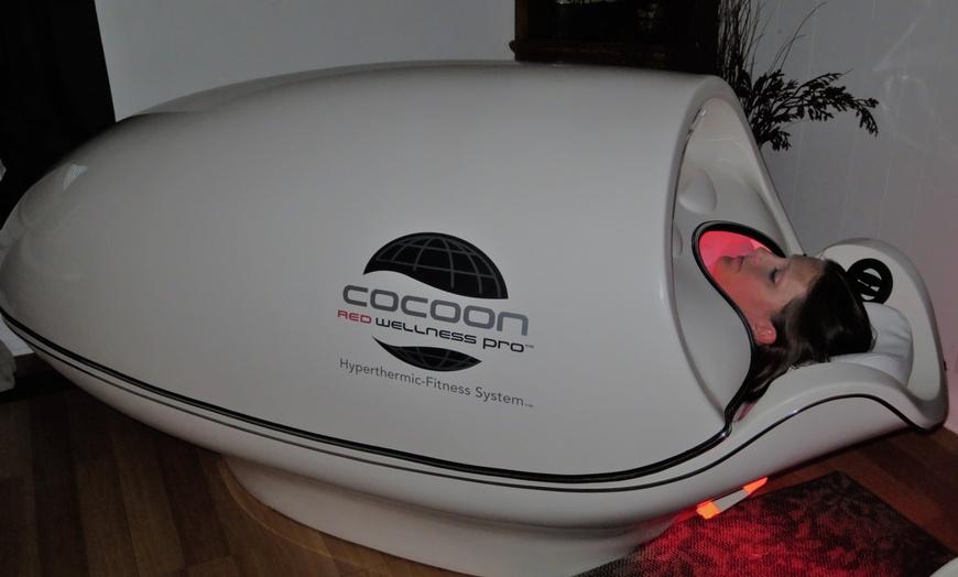 The Cocoon Red Wellness Pro Pod, found at Mimi's Laser Alternatives